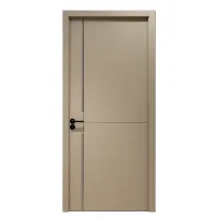 Puerta interior wonly gris elefante premium 72,5x203 cm con premarco | puerta abatible acústica moderna