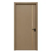 Puerta interior wonly beige lineal madera 72,5x203 cm con premarco | puerta abatible premium acústica