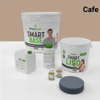 Kit de microcemento para baño · cafe · 8 m² · pladur, yeso o cemento