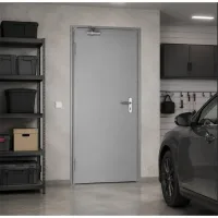 Puerta cortafuegos multiusos parallamas, 700x2050 mm, apertura derecha