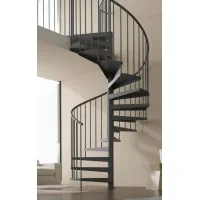 Escalera de caracol interior metálica|altura máx. 272cm|ø150cm|antracita