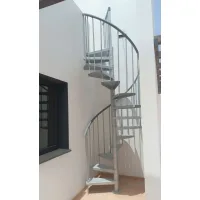 Escalera de caracol exterior galvanizada| altura máx. 330cm|ø130cm