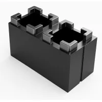 Palet 308 ud bloque construcción pp reciclado greenblock negro 300x150x150 mm