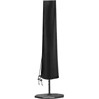Funda para sombrilla de jardín, funda impermeable de gran tamaño para sombrilla de mesa de patio, funda protectora de tela oxford 420d