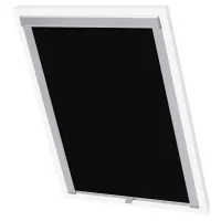 Estor enrollable opaco para ventana de tejado - poliéster y aluminio - negro (38.3x54cm)