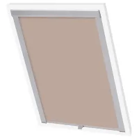 Estor enrollable opaco para ventana de tejado - poliéster - beige (97.3x116cm)