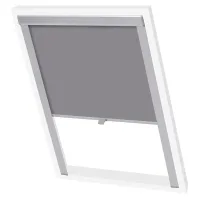 Estor enrollable opaco mk06 - poliéster y aluminio - gris (61.3x99.2cm)