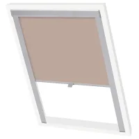 Estor enrollable opaco - para ventana de tejado - poliéster y aluminio - beige (39.6x77.3cm)