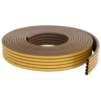 Burlete autoadhesivo para ventana - 25 m - espuma epdm - marrón (9x8mm)