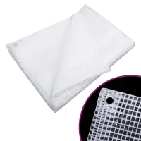 Lona protectora de rejilla 140 g/m² - con ojales - polietileno - blanco (800x1000cm)