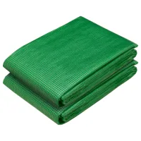 Juego de 2 lonas con ojales - pe 260 g/m² - verde (150x1000cm)