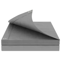 Lona protectora con ojales - pe 260 g/m² - gris claro (600x1000cm)