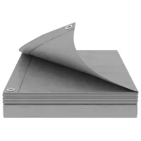Lona con ojales - impermeable - pe - gris claro (400x600cm)