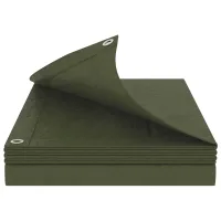 Lona de protección con ojales - polietileno - verde (300x600cm)