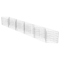 Cesta de gavión - acero galvanizado - plateado (300x30x50cm)