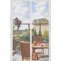 Mosquitera magnética para puertas y ventanas de 120 x 210 cm - sin necesidad de taladrar,mosquitera para puertas correderas de patio - blanca