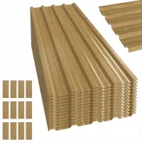 12 paneles de cubierta acero galvanizado chapas onduladas 7m² cobertizo herramientas garaje 129x45cm