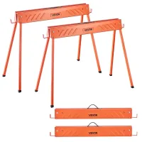 Caballetes de trabajo 2 pares 299,4 kg metal portátiles