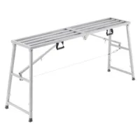 Plataforma de trabajo 4 alturas, acero, capacidad 399 kg