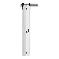 Puerta corredera de dos hojas mdf 609 x 2134 mm blanca