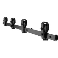 Kit carril barn door 132 cm, 4 puertas 30 cm encaje suave