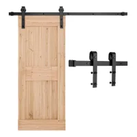 Kit corredera puerta granero 1,52 m, capacidad 330 kg, hasta 76 cm