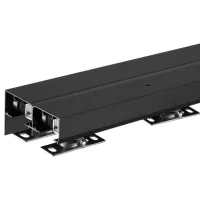 Kit guía corredera puerta 1,2 m aluminio, 2 puertas