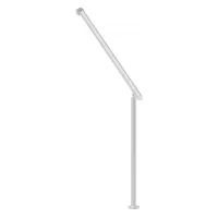 Pasamanos exterior de 120 cm aluminio plata instalación