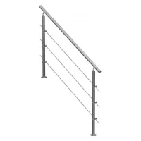 Pasamanos exterior 149,9cm, 3 barras transversales