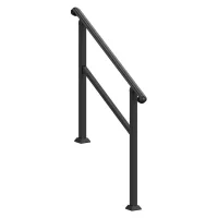 Pasamanos para 2–3 escalones exteriores de acero inoxidable