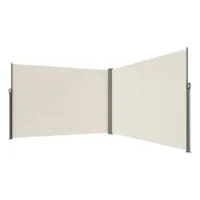 Toldo lateral retráctil 201 x 599 cm poliéster impermeable