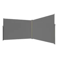 Toldo lateral retráctil 201 x 599 cm yester gris