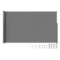 Toldo lateral retráctil 201 x 300 cm tejido poliéster 180 g uv 30+