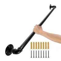 Pasamanos de tubo acero carbono 91.4cm capacidad 199.6kg industrial