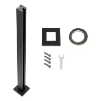 Abrazadera para vidrio 105 cm acero inoxidable 304, vidrio 1–1,2 cm
