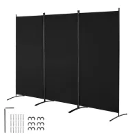 Biombo plegable de 3 paneles para sala, privacidad