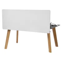 Biombo para escritorio 1524 x 610 mm con 2 abrazaderas