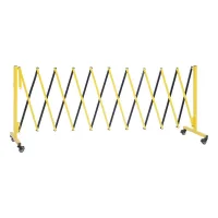 Barrera de seguridad extensible 3,94 m con ruedas con freno
