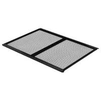 Protectora de puerta de acrílico 673,1x508 mm aluminio negro