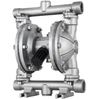 Bomba de doble diafragma, 11,4 l/min, acero inoxidable, neumática