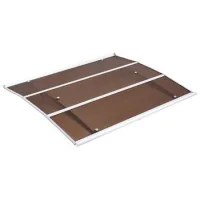 Marquesina para entrada 94 x 119 cm, policarbonato con drenaje, protección contra lluvia/nieve