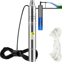 Bomba sumergible 550w, 35 l/min, inox, resistente a arena, cable 20 m