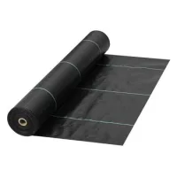 Tela de control de malas hierbas, 0,9 x 91,4 m, polipropileno resistente, doble capa