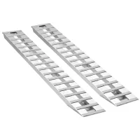 Rampas de carga de aluminio, 274,5 x 38 cm, capacidad 4536 kg, antideslizantes