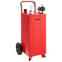 Bidón de combustible 113,6 l, acero carbono, bomba eléctrica, ruedas
