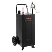 Contenedor de combustible 114 l, acero carbono, con bomba manual y ruedas