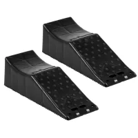 Rampa para coche tándem, capacidad 9 toneladas, 61x21,5x18 cm, pack de 2