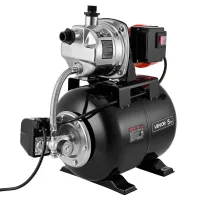 Bomba de pozo poco profundo 1 hp, 3750 l/h, depósito 19 l, acero inoxidable