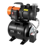 Bomba de agua para pozo poco profundo 1100w, 5300 l/h, depósito 19l, sistema automático