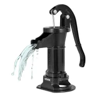 Bomba manual para pozo, hierro fundido, eleva hasta 7,6 m, conexión 3,2 cm